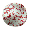 Spray-Painted Acrylic Beads, Twist Flat Round 25x25x5mm hole:1mm Sold by Bag