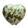 Spray-Painted Acrylic Beads, Heart 24x22x8mm hole:2mm Sold by Bag