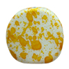 Spray-Painted Acrylic Beads, Flat Round 23x23x6mm hole:1mm Sold by Bag