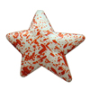Spray-Painted Acrylic Beads, Star 44x38x8mm hole:2mm Sold by Bag