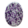 Spray-Painted Acrylic Beads, Flat Oval 44x31x6mm hole:2mm Sold by Bag