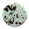 Spray-Painted Acrylic Beads, Flat Round 25x25x5mm hole:2mm Sold by Bag
