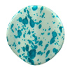 Spray-Painted Acrylic Beads, Twist Flat Round 26x26mm hole:2mm Sold by Bag