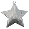 Iron Jewelry finding Pendant Lead-free, Star 34x38mm Hole:2mm, Sold by Bag