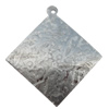 Iron Jewelry finding Pendant Lead-free, Diamond 34x37mm Hole:2mm, Sold by Bag