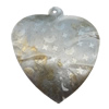 Iron Jewelry finding Pendant Lead-free, Heart 30x34mm Hole:2mm, Sold by Bag