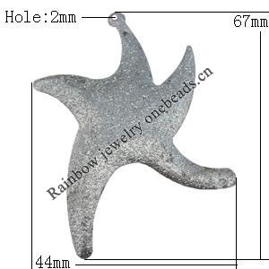 Iron Jewelry finding Pendant Lead-free, 44x67mm Hole:2mm, Sold by Bag