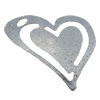 Iron Jewelry finding Pendant Lead-free, Heart 64x71mm, Sold by Bag