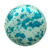Spray-Painted Acrylic Beads, Flat Round 22x22x11mm hole:2mm Sold by Bag