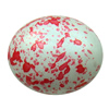 Spray-Painted Acrylic Beads, Flat Oval 40x29x8mm hole:2.5mm Sold by Bag