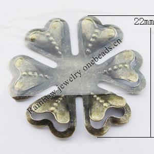 Iron Jewelry finding Connectors/links Pb-free, O:22mm I:8mm, Sold by Bag