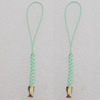 70mm Mobile Telephone or Key Chain Jewelry Cord with Iron cap, Sold by Bag