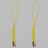 70mm Mobile Telephone or Key Chain Jewelry Cord with Iron cap, Sold by Bag