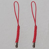 70mm Mobile Telephone or Key Chain Jewelry Cord with Iron cap, Sold by Bag