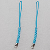 70mm Mobile Telephone or Key Chain Jewelry Cord with Iron cap, Sold by Bag