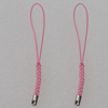 70mm Mobile Telephone or Key Chain Jewelry Cord with Iron cap, Sold by Bag