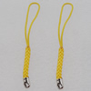 70mm Mobile Telephone or Key Chain Jewelry Cord with Iron cap, Sold by Bag