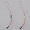 70mm Mobile Telephone or Key Chain Jewelry Cord with Iron cap, Sold by Bag