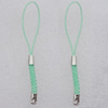 70mm Mobile Telephone or Key Chain Jewelry Cord with Iron cap, Sold by Bag