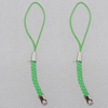 70mm Mobile Telephone or Key Chain Jewelry Cord with Iron cap, Sold by Bag