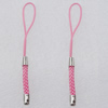 70mm Mobile Telephone or Key Chain Jewelry Cord with Iron cap, Sold by Bag