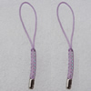 70mm Mobile Telephone or Key Chain Jewelry Cord with Iron cap, Sold by Bag