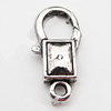 Zinc Alloy Lobster Claw Clasp, Nickel-free & Lead-free, 27x13mm, Hole:Approx 2.5MM, Sold by Bag