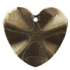 Iron Jewelry finding Pendant Lead-free, Twist Heart 22x22mm Hole:2mm, Sold by Bag