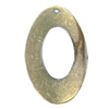 Iron Jewelry finding Pendant Lead-free, Hollow Oval 20x30mm Hole:1mm, Sold by Bag
