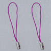 55mm Mobile Telephone or Key Chain Jewelry Cord with Iron cap, Sold by Bag