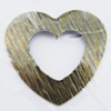 Iron Jewelry finding Pendant Lead-free, Hollow Heart 30x30mm Hole:1mm, Sold by Bag