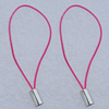 55mm Mobile Telephone or Key Chain Jewelry Cord with Iron cap, Hole:1mm Sold by Bag