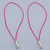 55mm Mobile Telephone or Key Chain Jewelry Cord with Iron cap, Hole:1mm Sold by Bag