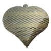 Iron Jewelry finding Pendant Lead-free, Heart 38x38mm Hole:1mm, Sold by Bag