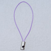 55mm Mobile Telephone or Key Chain Jewelry Cord with Iron cap, Hole:1mm Sold by Bag