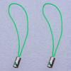 55mm Mobile Telephone or Key Chain Jewelry Cord with Copper cap, Hole:1mm Sold by Bag