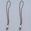 55mm Mobile Telephone or Key Chain Jewelry Cord with Copper cap, Hole:1mm Sold by Bag