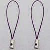 55mm Mobile Telephone or Key Chain Jewelry Cord with Copper cap, Hole:1mm Sold by Bag
