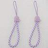 98mm Mobile Telephone or Key Chain Jewelry Cord with Copper cap, Hole:2mm Sold by Bag