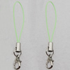 63mm Mobile Telephone or Key Chain Jewelry Cord with Iron cap, Sold by Bag