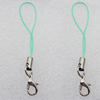 63mm Mobile Telephone or Key Chain Jewelry Cord with Iron cap, Sold by Bag