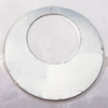 Iron Jewelry finding Pendant Lead-free, Donut O:45mm I:25mm Hole:1mm, Sold by Bag
