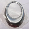 Iron Jewelry finding Pendant Lead-free, Hollow Oval O:50x35.5mm I:32x24mm Hole:1mm, Sold by Bag