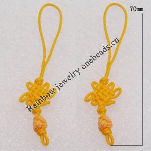 70mm Mobile Telephone or Key Chain Jewelry Cord, Sold by Bag
