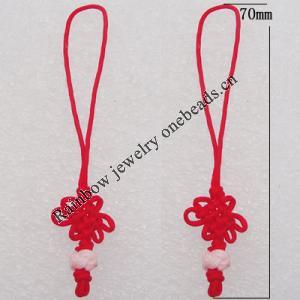 70mm Mobile Telephone or Key Chain Jewelry Cord, Sold by Bag