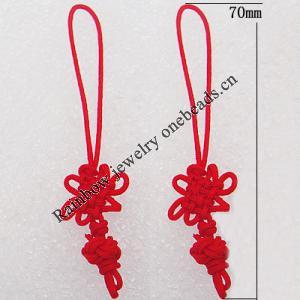 70mm Mobile Telephone or Key Chain Jewelry Cord, Sold by Bag