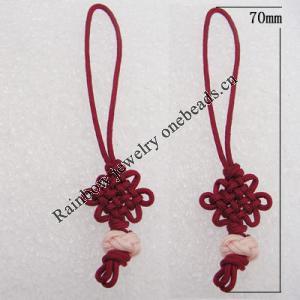 70mm Mobile Telephone or Key Chain Jewelry Cord, Sold by Bag