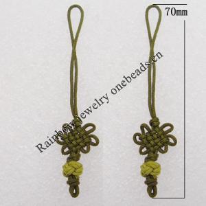 70mm Mobile Telephone or Key Chain Jewelry Cord, Sold by Bag