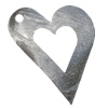 Iron Jewelry finding Pendant Lead-free, Heart O:49x39mm I:20x19mm Hole:4mm, Sold by Bag