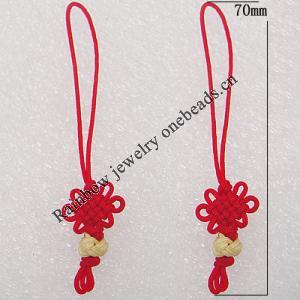 70mm Mobile Telephone or Key Chain Jewelry Cord, Sold by Bag